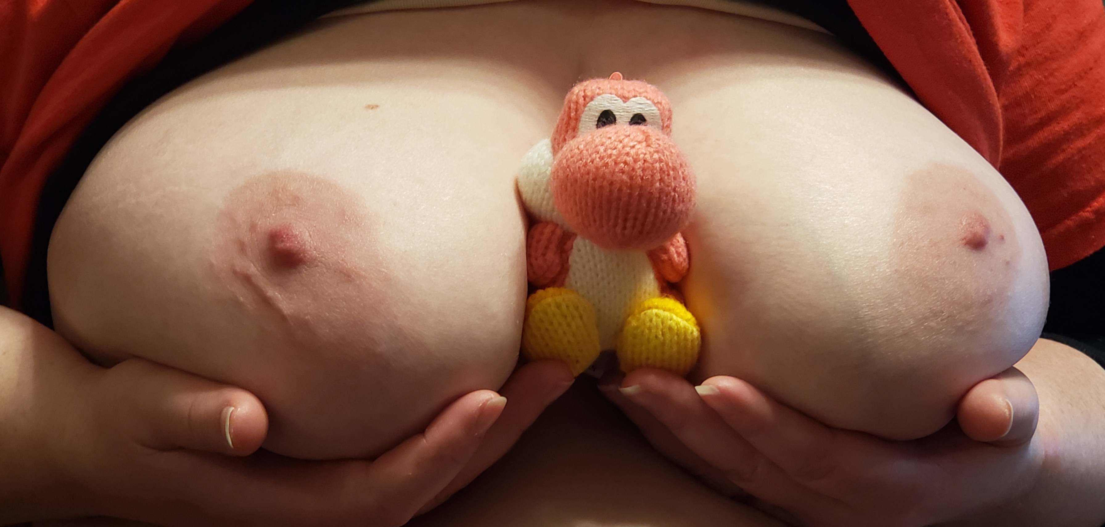 Yoshi Wants To Say Hi And I Want You To Look At My Boobs For A Bit. [F37] Porn Pic