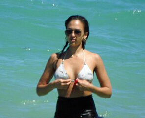 amateur Photo Jessica Alba About To Take Off Her Bikini Top ????