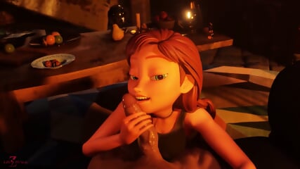 The Queen's Secret - Anna Frozen 3D Animation - Anna Aj - EPORNER