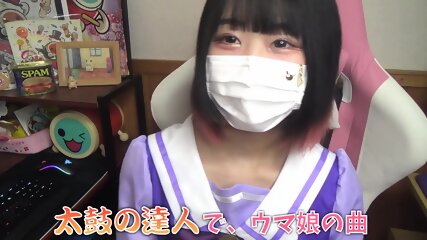 [ひまわり？ちゃん] ウマ娘の制服で太鼓の達人してみた！🐴 (ryl_1nM-9I4)